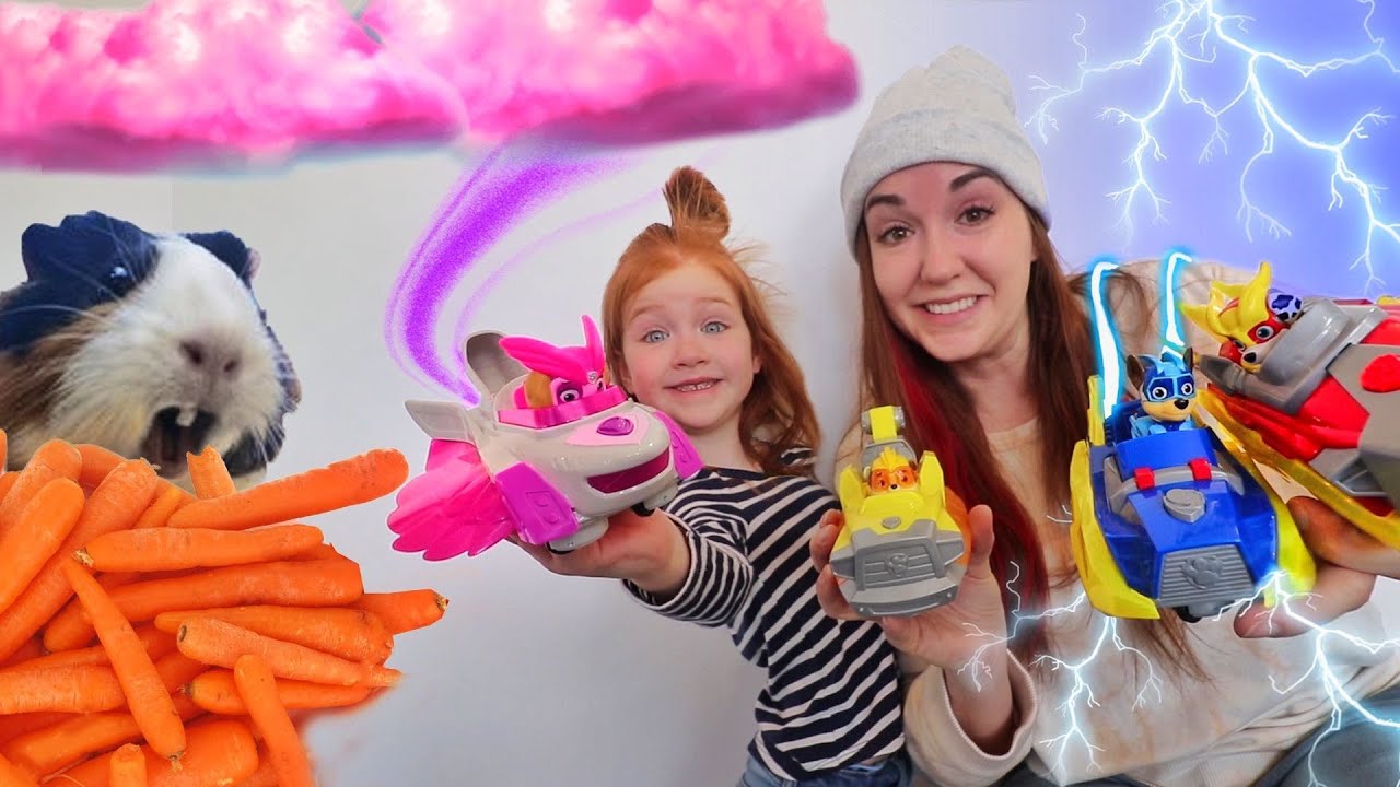 FEEDING MY PETS with PAW Patrol!! Adley & Mom on a mission to find
