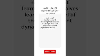 What is Model Based Reinforcement Learning #Shorts