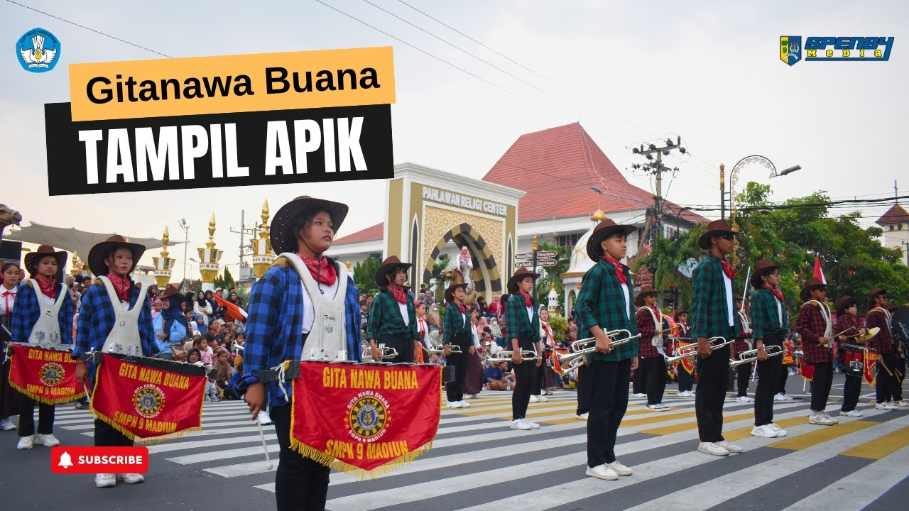 Parade Drumband HUT Madiun ke-107: Gitanawa Buana Bawa Warna Baru! | Spenby Media