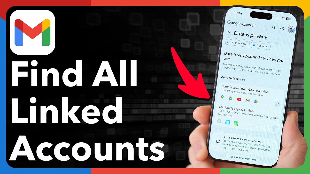 How To Find All Accounts Linked To Gmail Account - YouTube