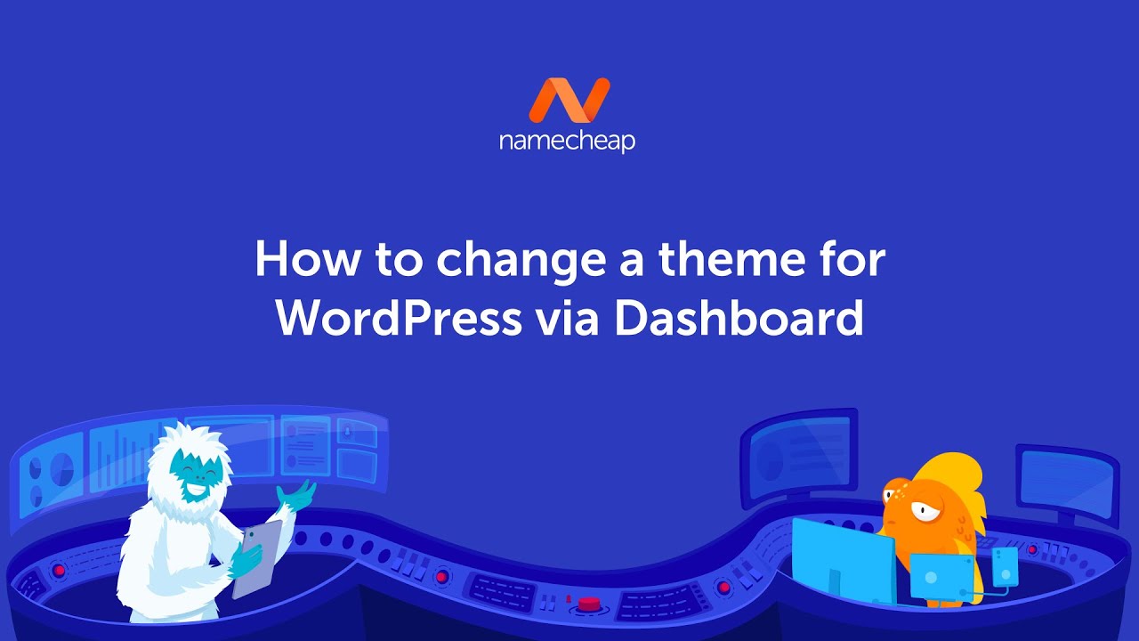 How to change a theme for WordPress via Dashboard - YouTube