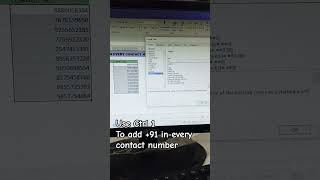 Add +91 in every contact number with the help of trick in excel 👍