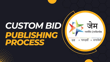 Custom Bid Publishing Process for GeM Buyer 2024 l New Update for Custom and BOQ Bid in GeM Portal