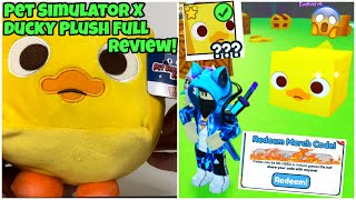 Roblox Pet Simulator X Ducky Plush Full Review With Code!!!