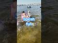 Abi and Madi Beach Fun | Playing in Ocean Waves