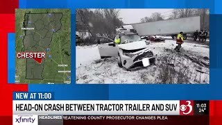 Multiple injured after head-on collision in Chester