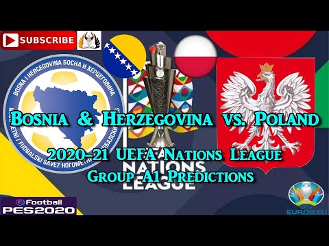 Bosnia and Herzegovina vs Poland | 2020-21 UEFA Nations League | Group A1 Predictions  PES2020