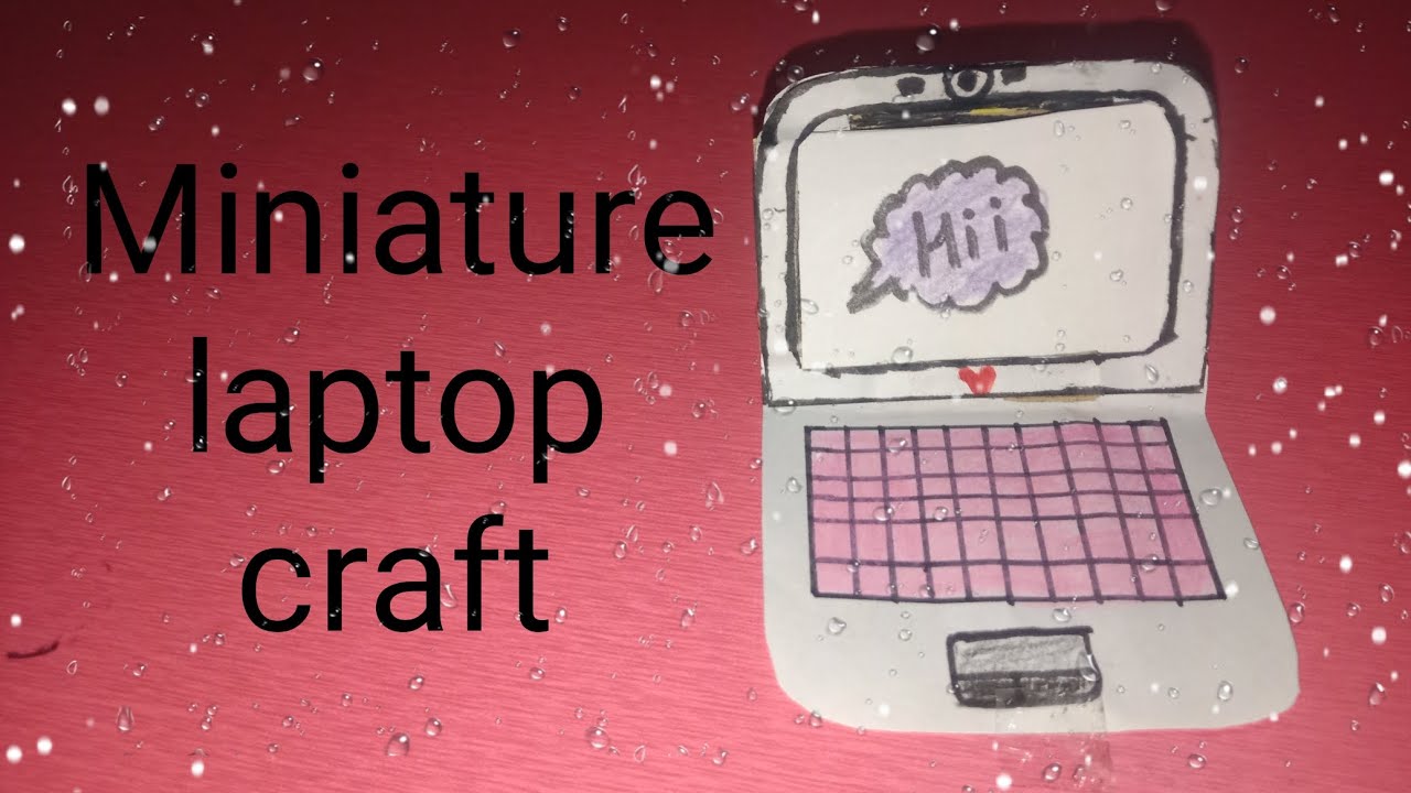 How to Miniature laptop craft #craft #critive #art #artandcraft - YouTube