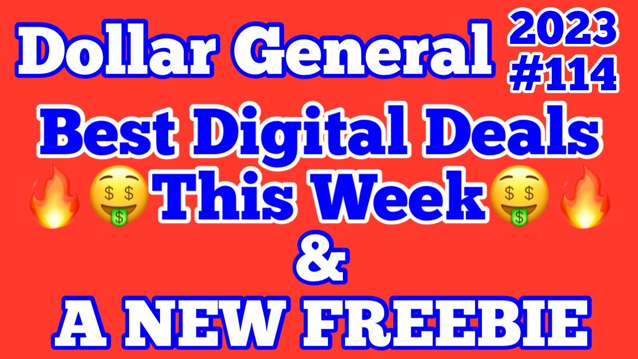 2023114🔥Dollar General Couponing🤑BEST DIGITAL DEALS THIS WEEK & A NEW