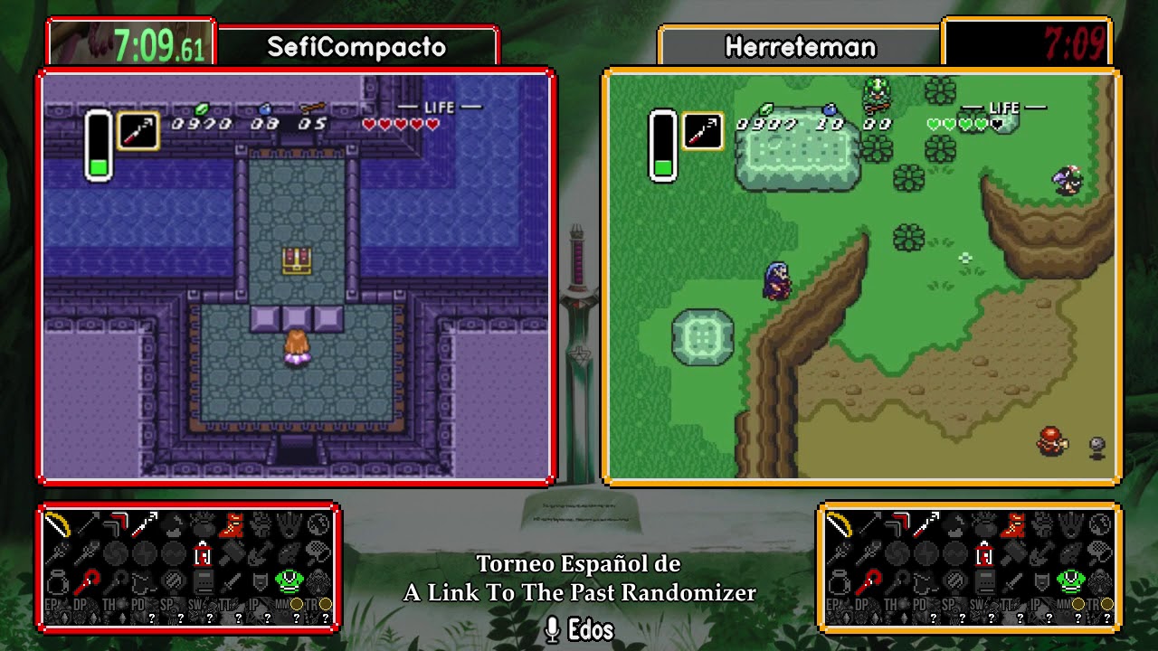 SefiCompacto vs Herreteman. Torneo Espanol de ALTTP Randomizer.