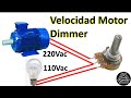 ✅ Variar Velocidad de Motor e intensidad  de Luz con Dimmer análogo