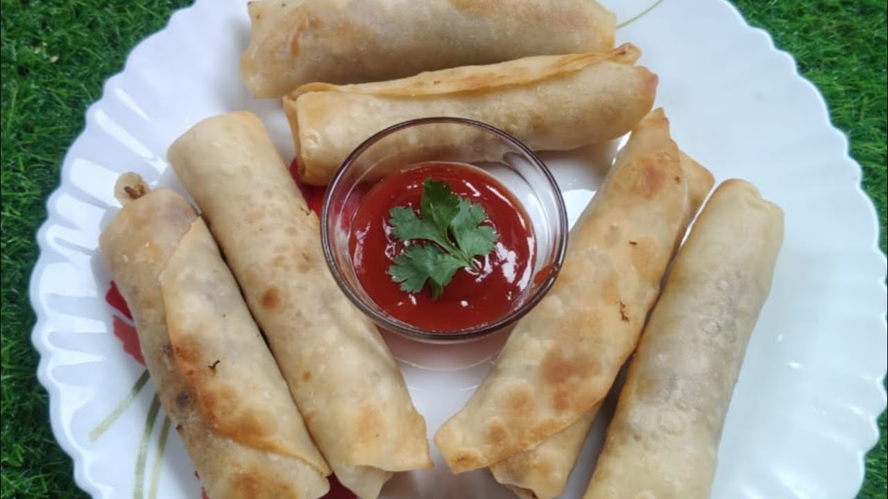 ভেজ স্প্রিং রোল রেসিপি। Veg spring roll recipe ।।