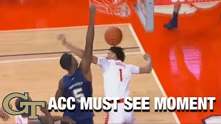 Georgia Tech's Moses Wright Makes A Poster | ACC Must See Moment