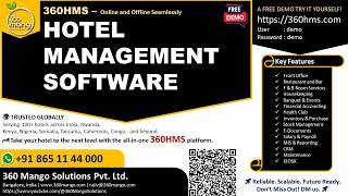 360HMS - A Complete Hotel Management Software. screenshot 5