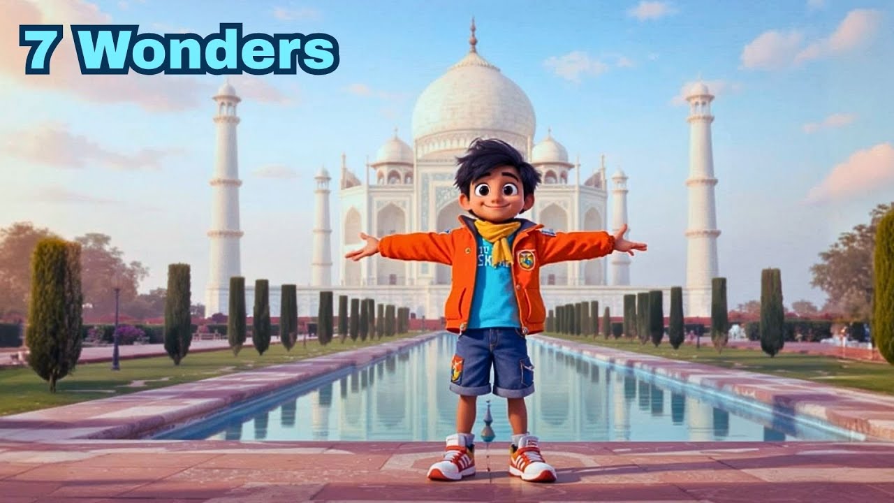 Let’s Explore the 7 Wonders! 🌎 | Kids Learning Rhyme Song  