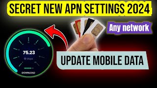 Update Mobile Data new Secret APN settings for any network
