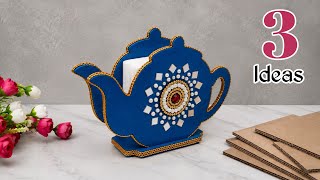 3 CREATIVE Craft ideas using Cardboard ♻️| Easy Cardboard DIY Ideas 💙