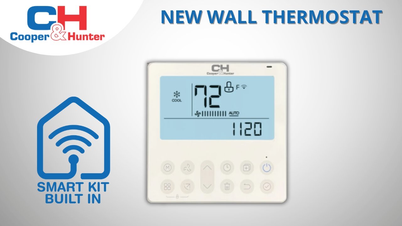 Introducing Cooper&Hunter’s New Wire Wall Thermostat 120N YouTube
