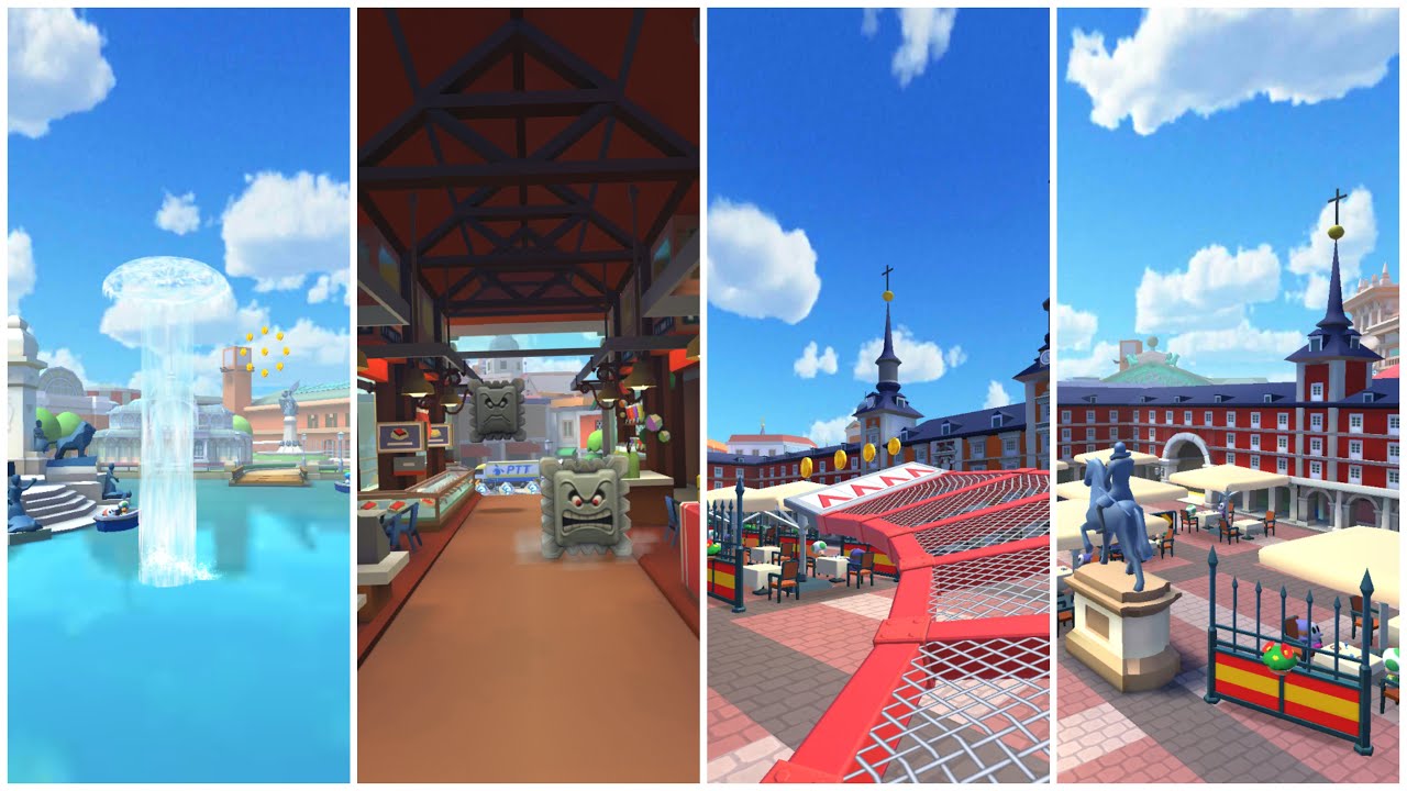 Mario Kart Tour // Madrid Drive 2 Gameplay (All Variants)