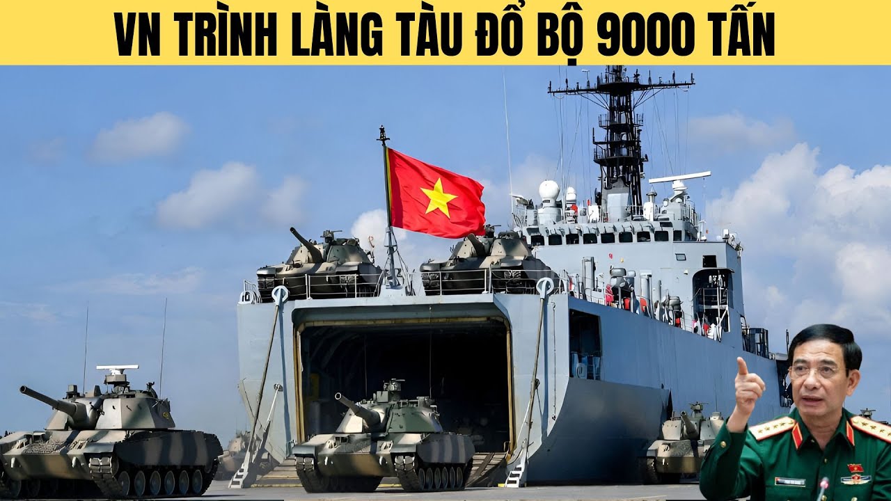 Tàu đổ bộ 9.000 tấn của VN bị lộ diện-giữ đảo mà không cần đối đầu TQ?