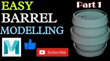 #3d #maya #modelling    Easy Barrel Modelling || Part 1 || For Beginners || Maya 2022 ||