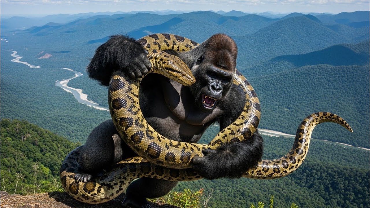 King Kong Battles the Giant Python | Epic Jungle Fight Scene (Movie Style)