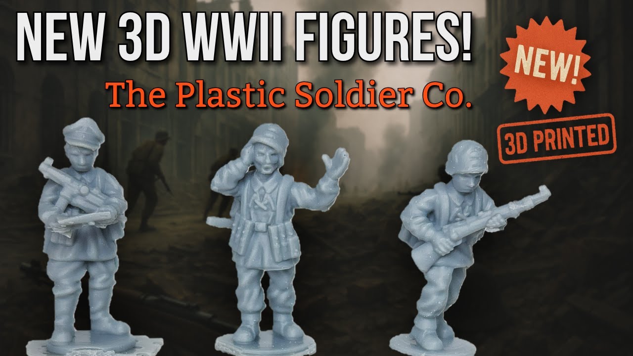 The Plastic Soldier Company 3D Figures - New WW2 Figures | Review | 15mm and 20mm