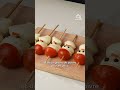 Brochettes apéritives de noël en forme de bonhomme de neige