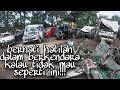 Tumpukan mobil bekas laka tol purbaleunyi