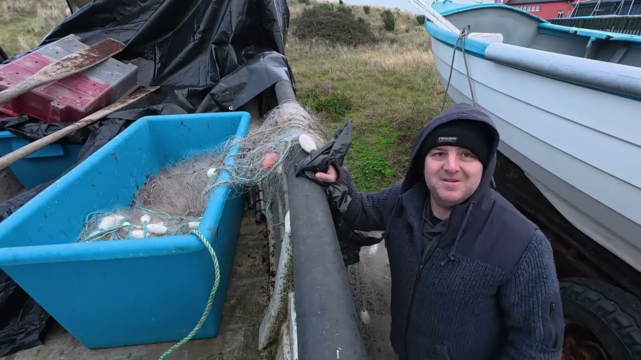 Herring have spawned their roe at xmas, time to swap the autumn nets over. Beach boat sea fishing.