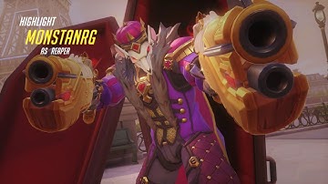 [ PC ] Overwatch Team Deathmatch Paris Reaper Highlight Quad Killfeed