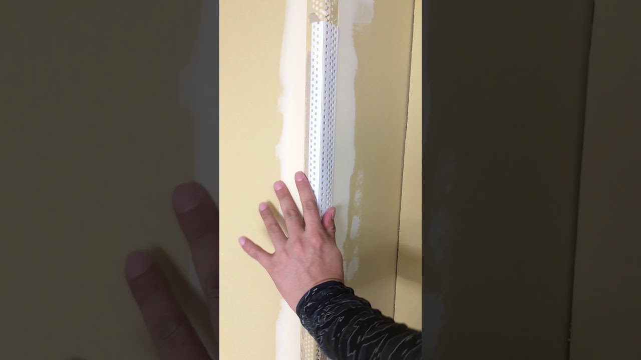 パテ！（株）ニットー商品、コーナーテープの貼り方、パテ打ちパート1