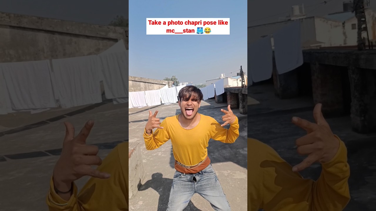 How to mc Stan chapri pose 😂 