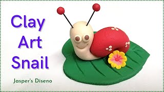 Clay Art Snail | Miniature Garden Snail | Play Dough | Easy DIY for kids | Step-By-Step Tutorial
