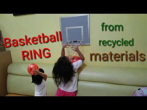 HOW to make basketball ring for your kids?! (From scrap materials)