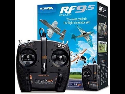 Real Flight 9,5 RF9 5 Funkgesteuerte RC Flugsimulator neue Software Interlink-DX Controller, RFL1200