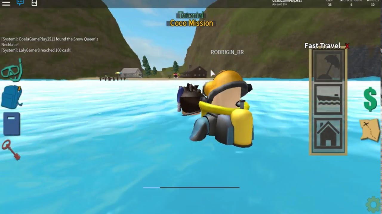 Roblox Até as profundezas! ( Scuba Diving at Quill Lake ) YouTube