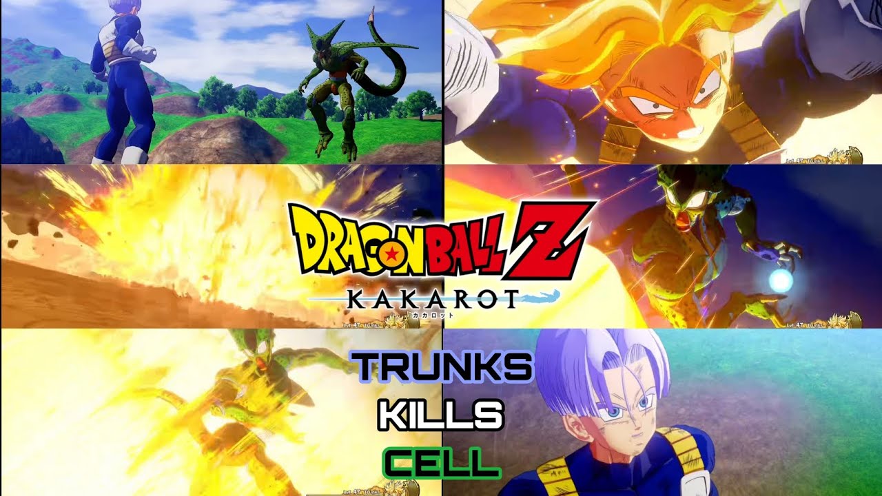 Future Trunks Kills Future Cell DBZ Kakarot Future Trunks' Story