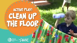 Clean Up the Floor |  Physical Activity Games for Kids | TexasWIC.org/kids |  Healthy Texas Kids screenshot 5