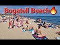 Bogatell Beach🌊⛱️Hot Day🔥Spring Vibes☀️Barcelona city🇪🇸 4k walk