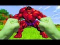 VIREI O HULK VERMELHO NO MINECRAFT REALISTA NA VIDA REAL   REALISTIC MINECRAFT ANIMATION 1