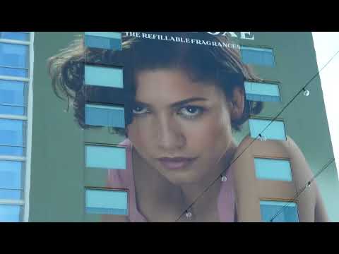 Zendaya Prada Paradox Billboard Sunset Blvd Los Angeles California September 17, 2026 Summer