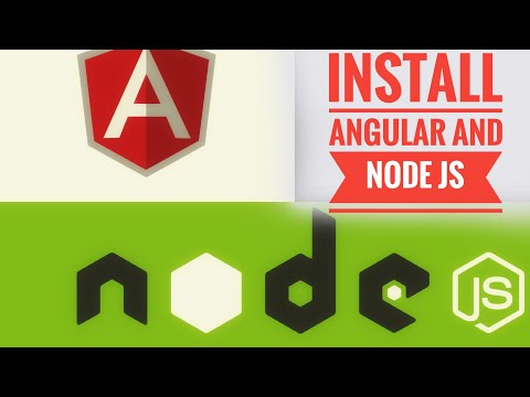 how to install angular and node js