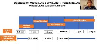 Types of membranes: Pore Sizes and Molecular Weight Cut-off