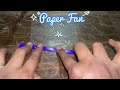 How To Make Paper Fan paper कागद से फैन कैसे बनाये 