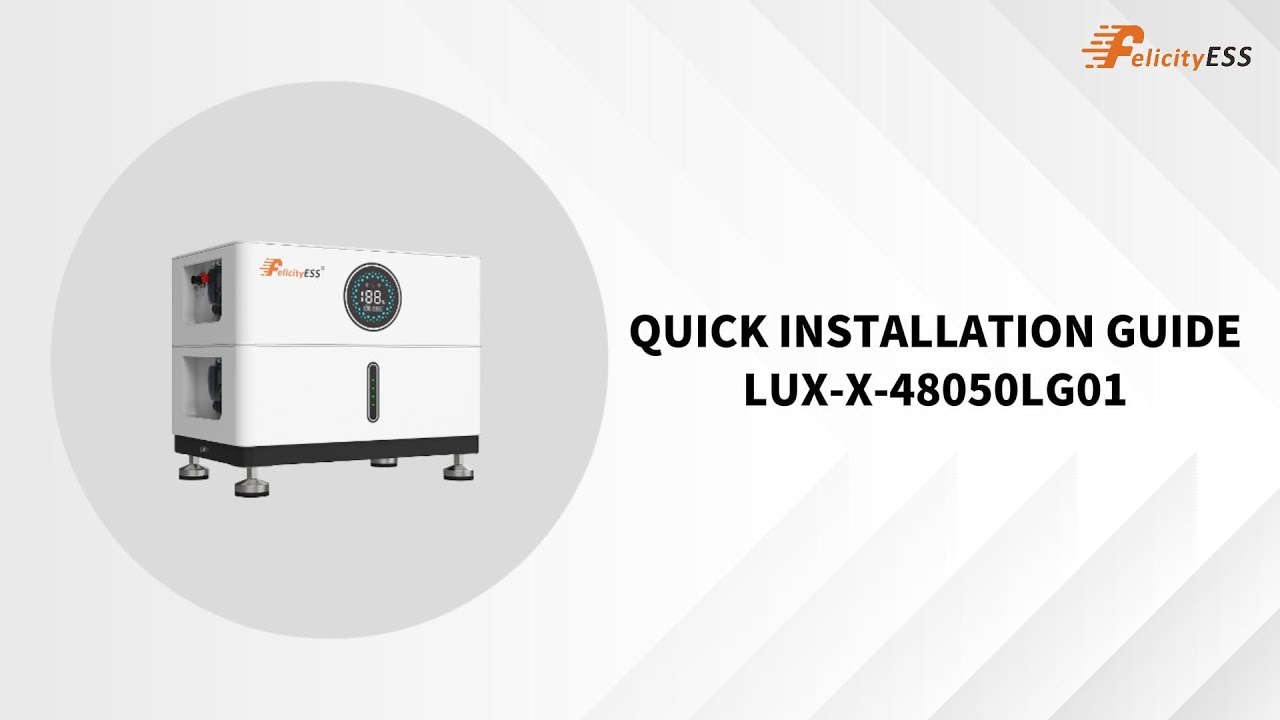 LUX-X-48050LG01 48V Lithium LiFePO4 Battery Installation Tutorial Video