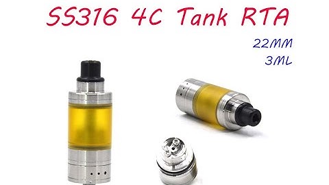 SS316 4C Tank RTA 22MM 3ML Rebuildable Atomizer by Wejoytech