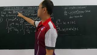 First Order Differential Equations  (Separable Variables) 3 (STPM/Pre-U)