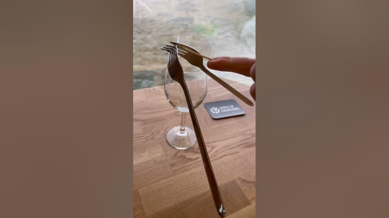 Gravity trick balancing forks on a toothpick YouTube