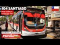 Ando en Micro | Viaje 104 RED Santiago en bus Marcopolo Torino Low Entry M. Benz Euro 6 LBTT19